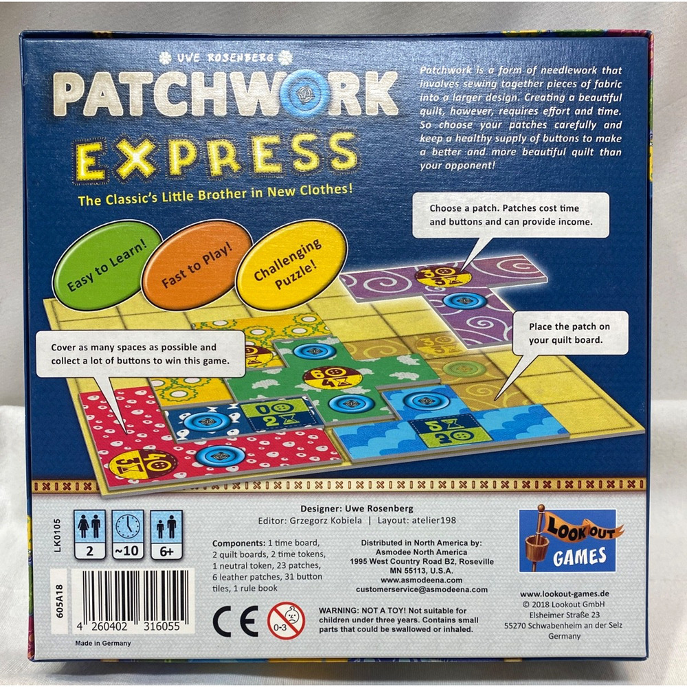 Patchwork Express Game - Picture 2 of 3